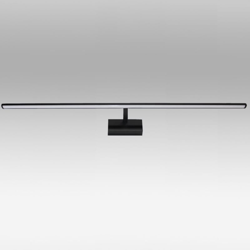 Kinkiet LED nad lustro galeryjka 81 cm czarny 3000K 16W